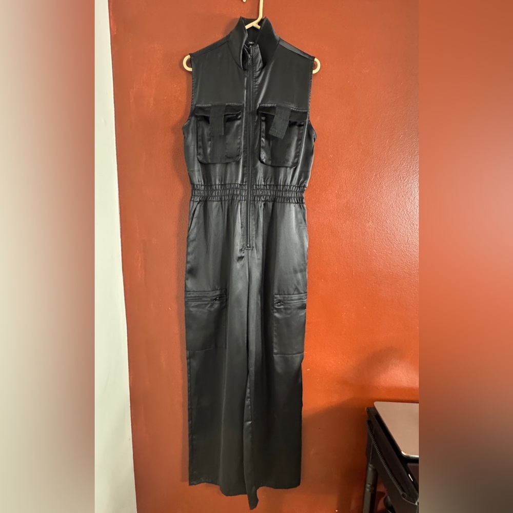 Black Sleeveless Jumpsuit